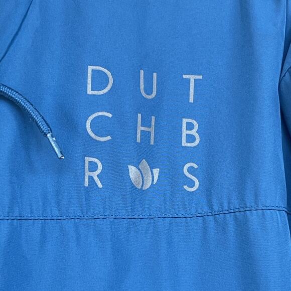 Dutch Bros Jacket Mens Small Hooded Windbreaker Full Zip Coffee Barista Polyeste - Picture 3 of 8
